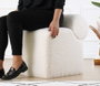 Atelier Del Sofa Monlik Kürk - Puf de Piel Sintética Blanco